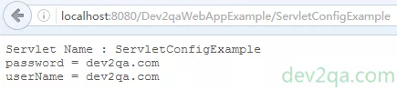 servlet-config-example-result-page