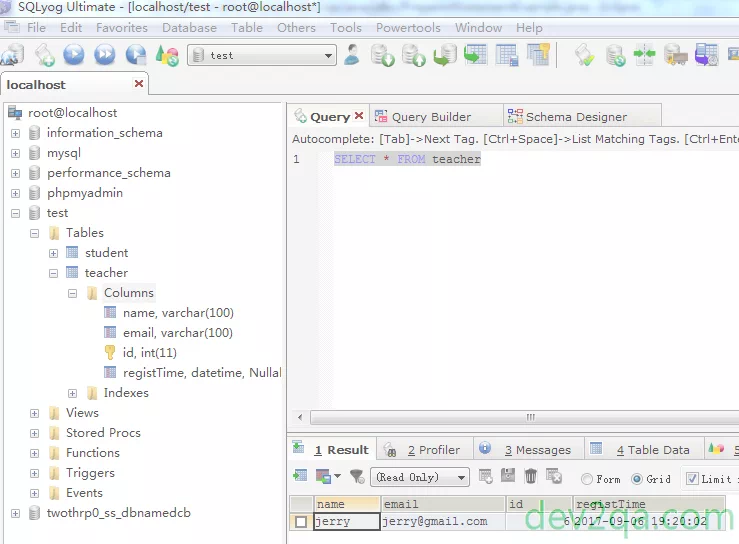 jdbc-preparedstatement-example-teacher-table