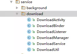 android-download-manager-java-files-structure