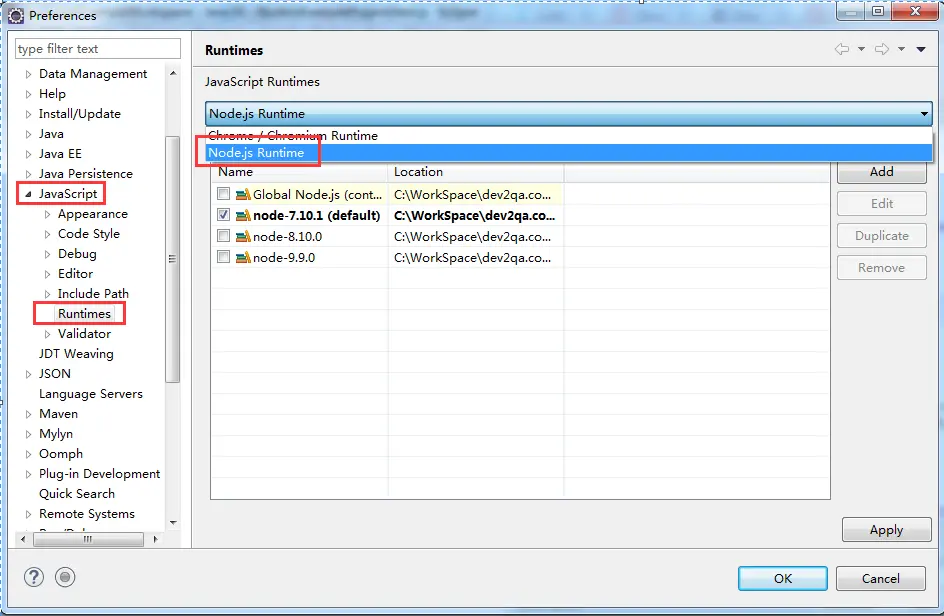 create-node.js-runtime-environment-in-eclipse-window-preferences