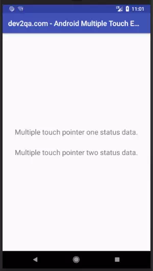 Android Single And Multiple Touch Event Example