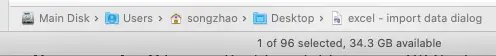 macos finder path bar