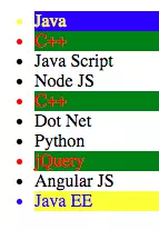 jquery-first-child-last-child-nth-child-selector-example