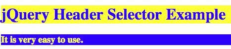 jquery-pseudo-class-header-selector-example