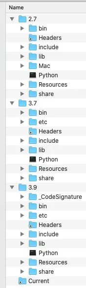 multiple python installation directory
