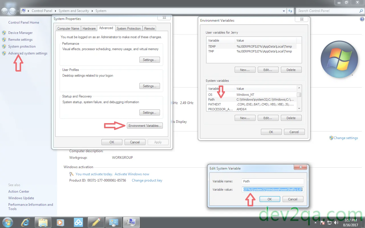 change-windows-PATH-system-environment-variable