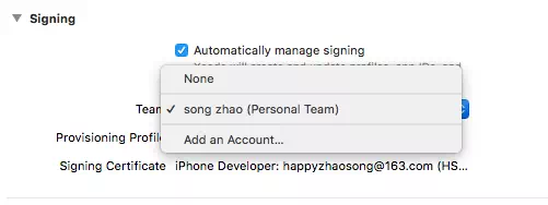 select-the-ios-app-developer-team-account-after-add