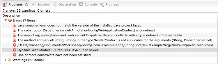 Dynamic-Web-Module-3.1-requires-Java-1.7-or-newer-Error-message