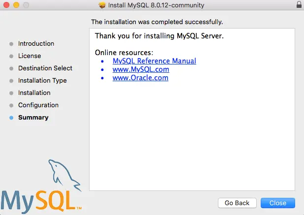 mysql-installation-successful