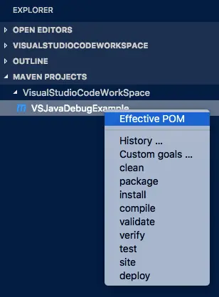 visual-studio-code-run-maven-task-on-maven-java-project