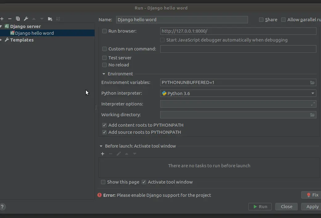 configuration-settings-for-run-django-project-in-pycharm