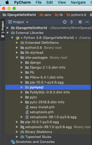 pycharm-project-external-libraries-location