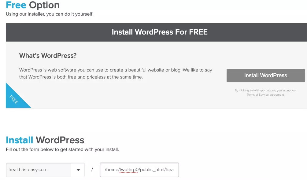 click-the-install-wordpress-button-and-select-the-domain-and-input-the-target-installation-directory