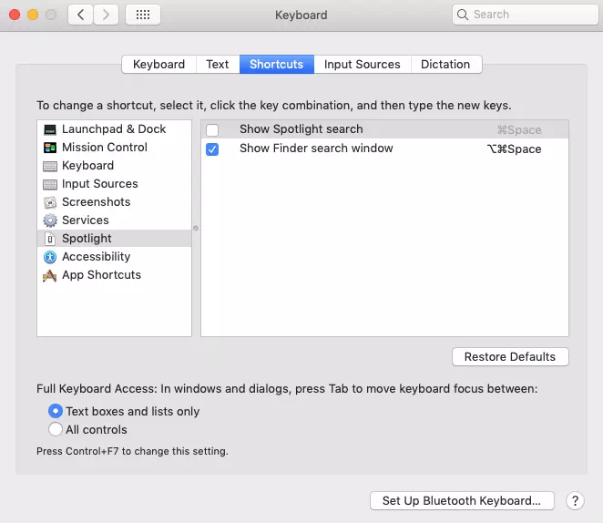 change-spotlight-keyboard-shortcuts