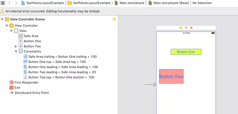 add-two-swift-button-and-set-space-constraints-to-each-button