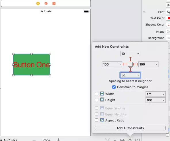 change-swift-button-constraints-popup-dialog