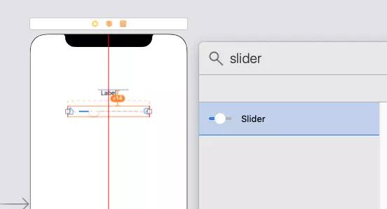 drag-drop-slider-from-xcode-ui-library-to-main-storyboard-screen