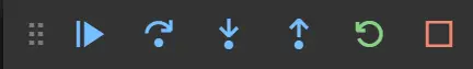 visual studio code debug toolbar