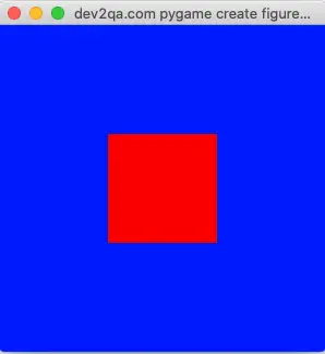 pygame fill rectangle with color example