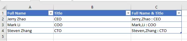 how to add comma after first word in each cell in excel